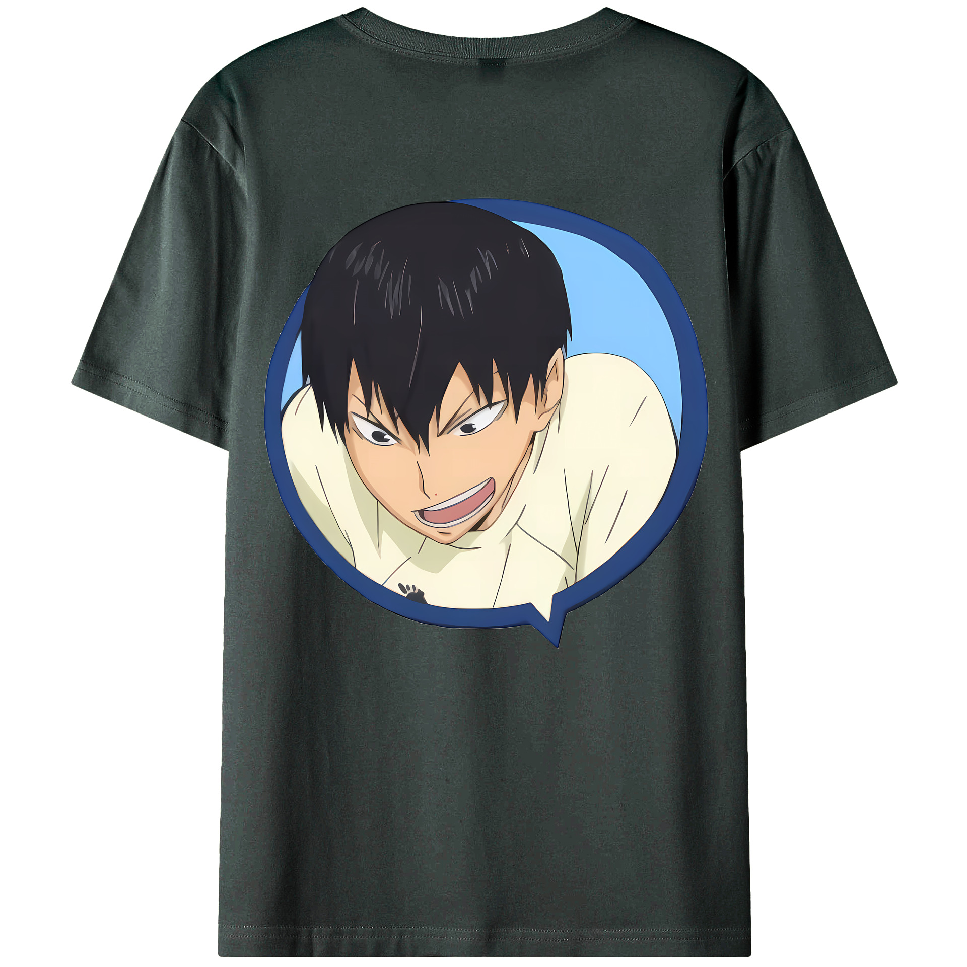 （画像用） ハイキュー!! Haikyu!! 綿100％ メンズ半袖Tシャツ（バックプリント） 通気性